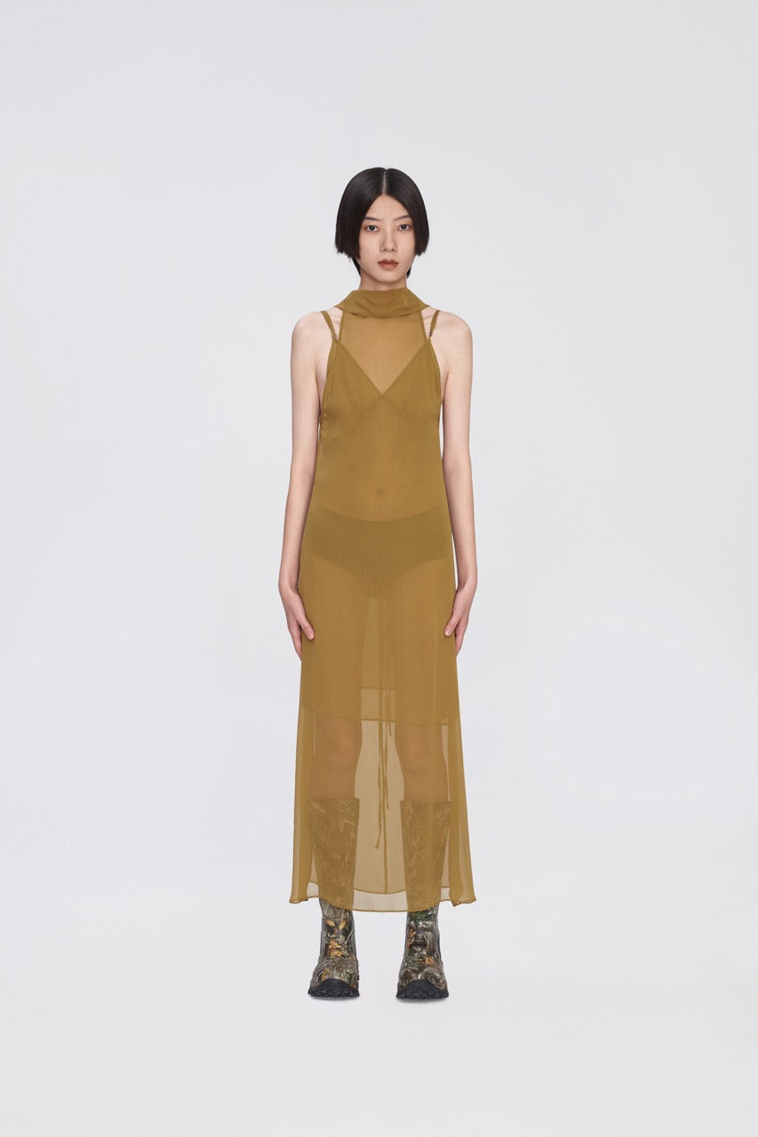 Soft Layered-sheer Dress