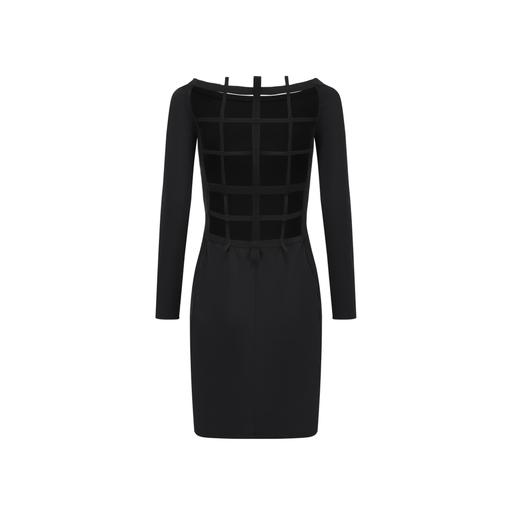 Open-back Web Dress