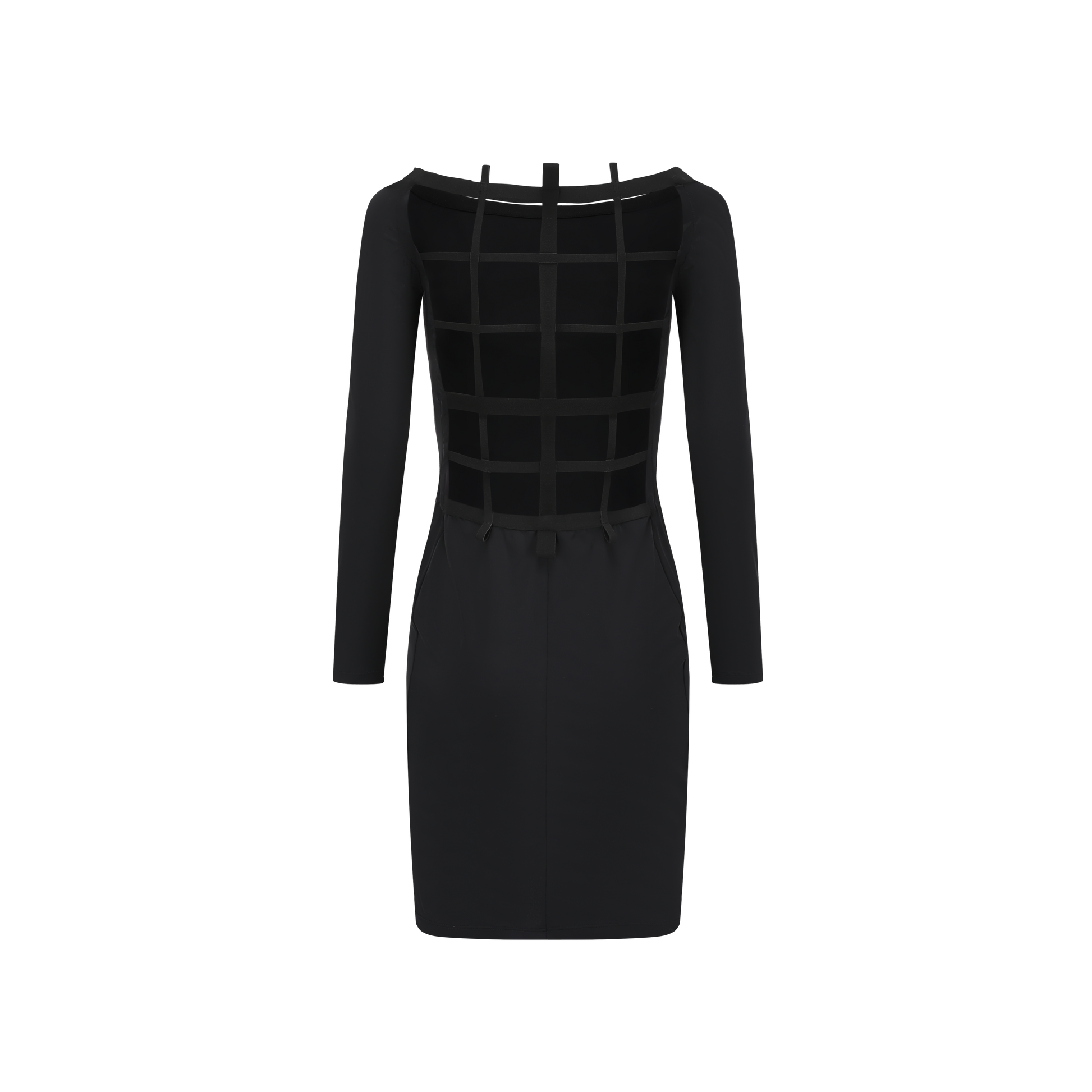 Open-back Web Dress