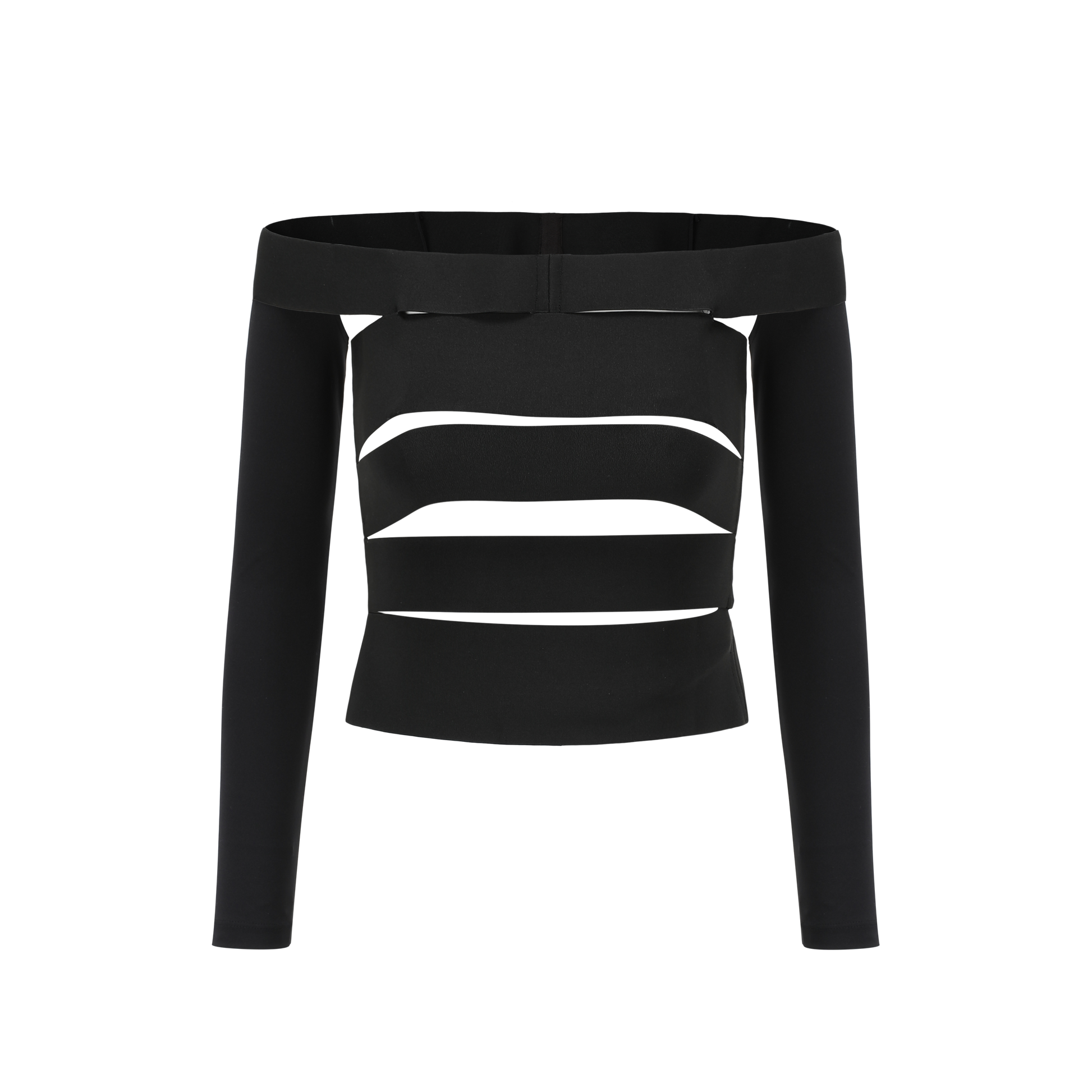 Off-should Elastic Wrap Top