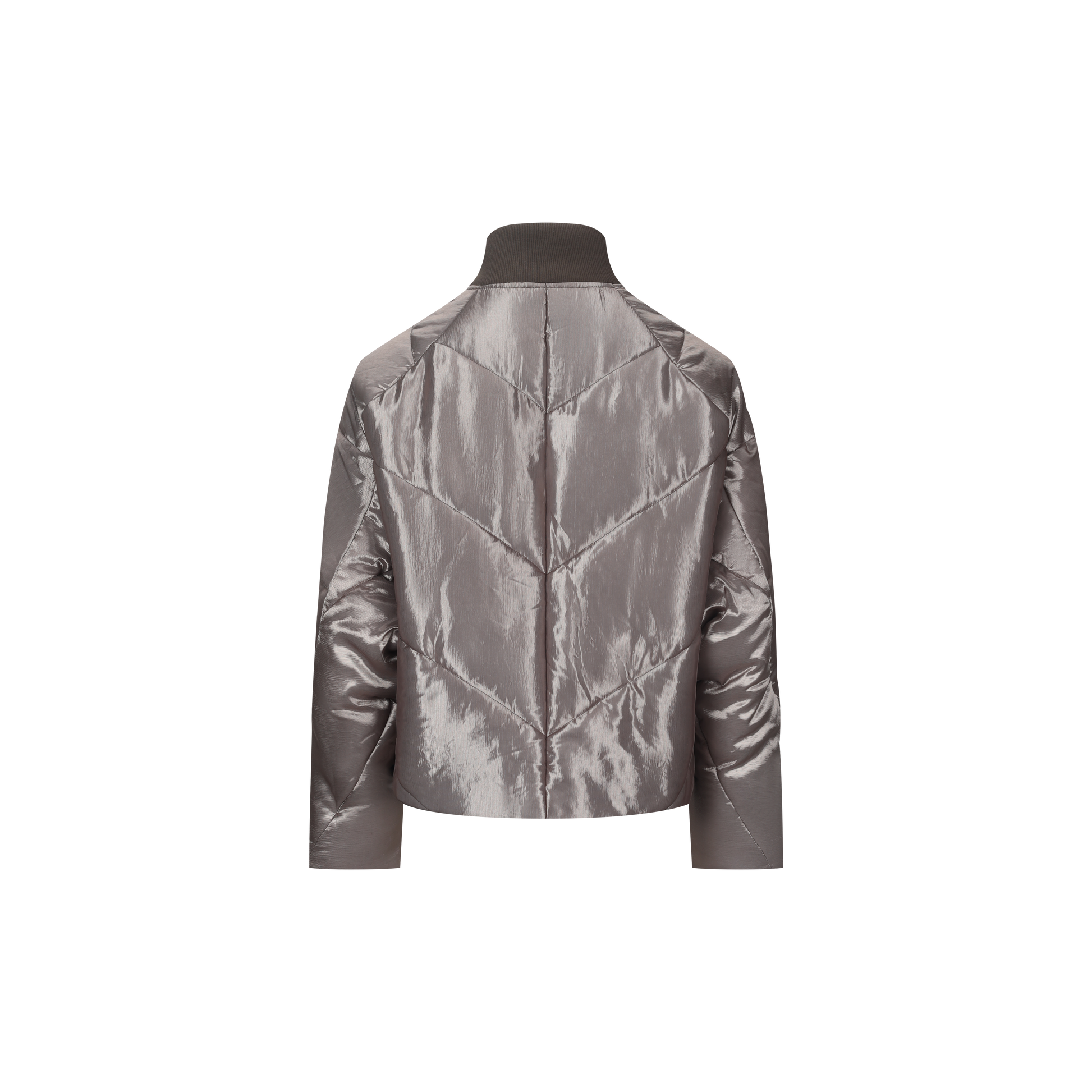 Pit Stripe Knitted Collar Hooded Jacket
