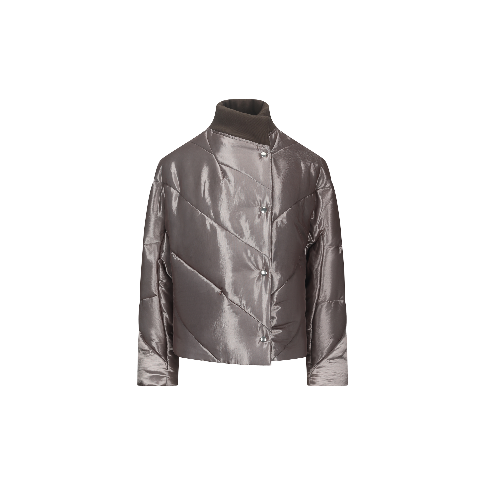 Pit Stripe Knitted Collar Hooded Jacket