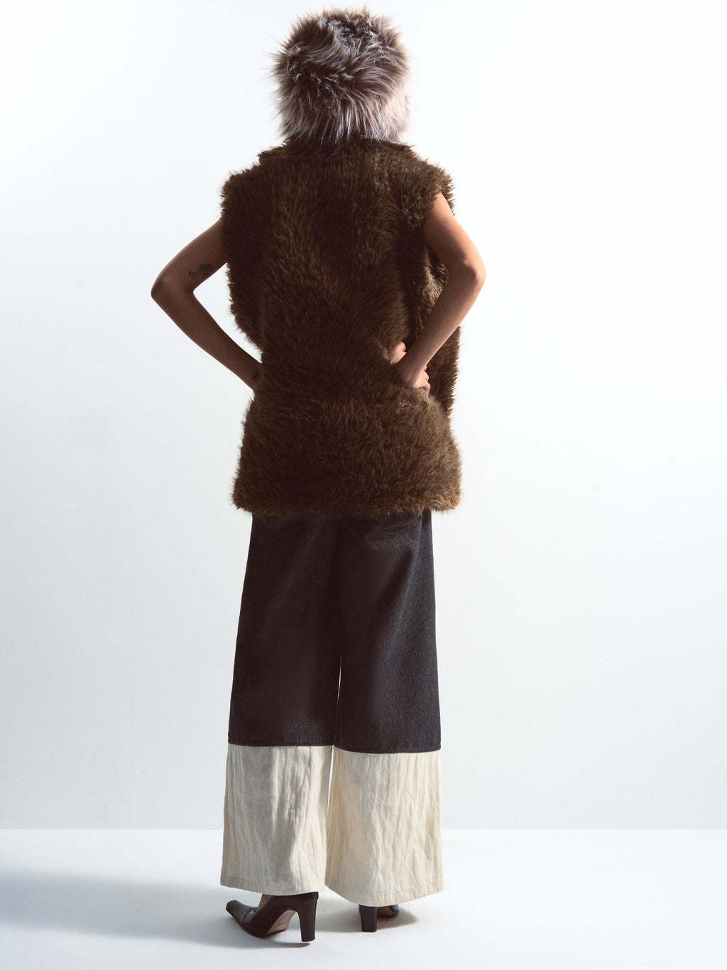 Brown Fur Vest