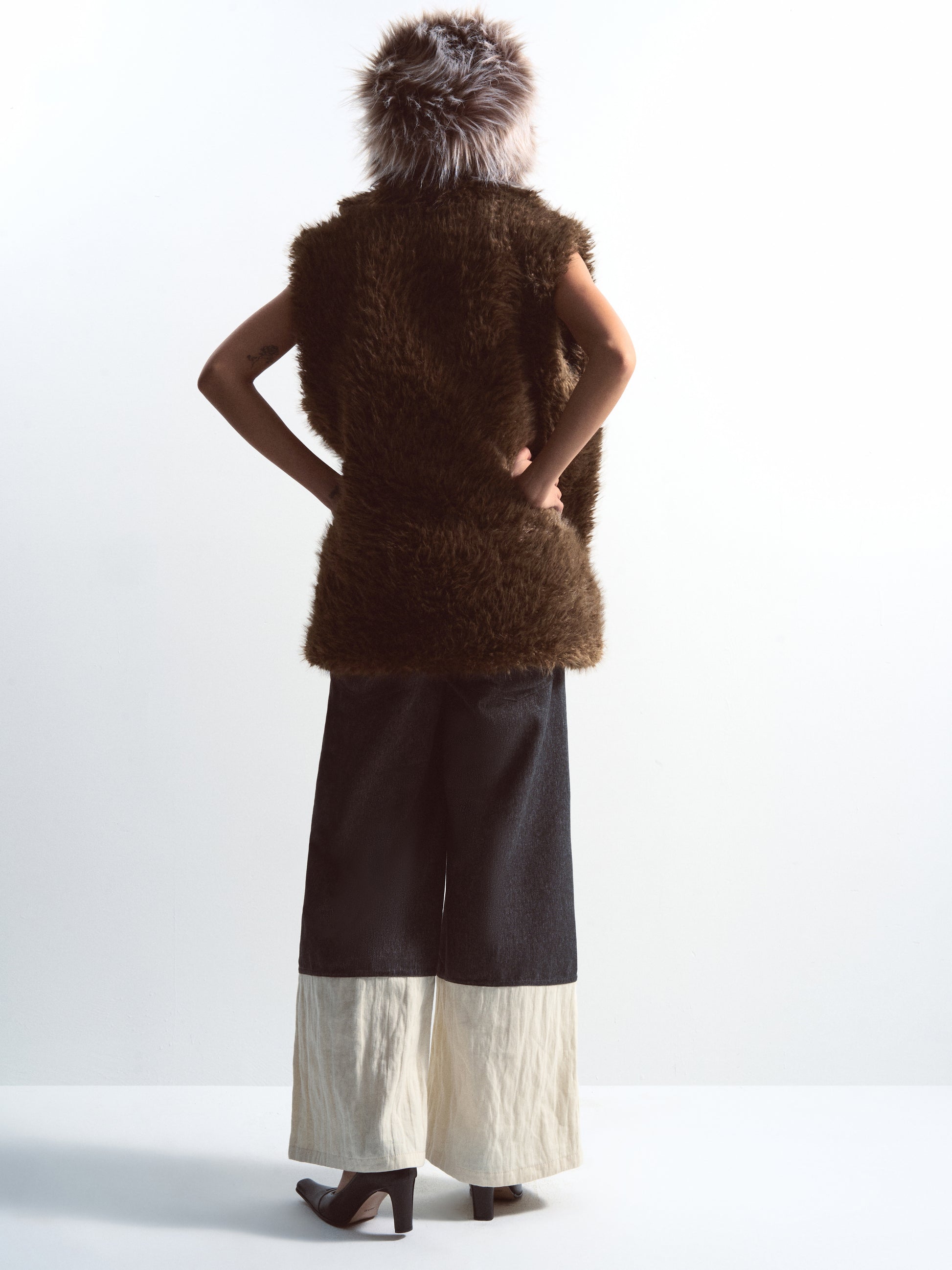 Brown Fur Vest