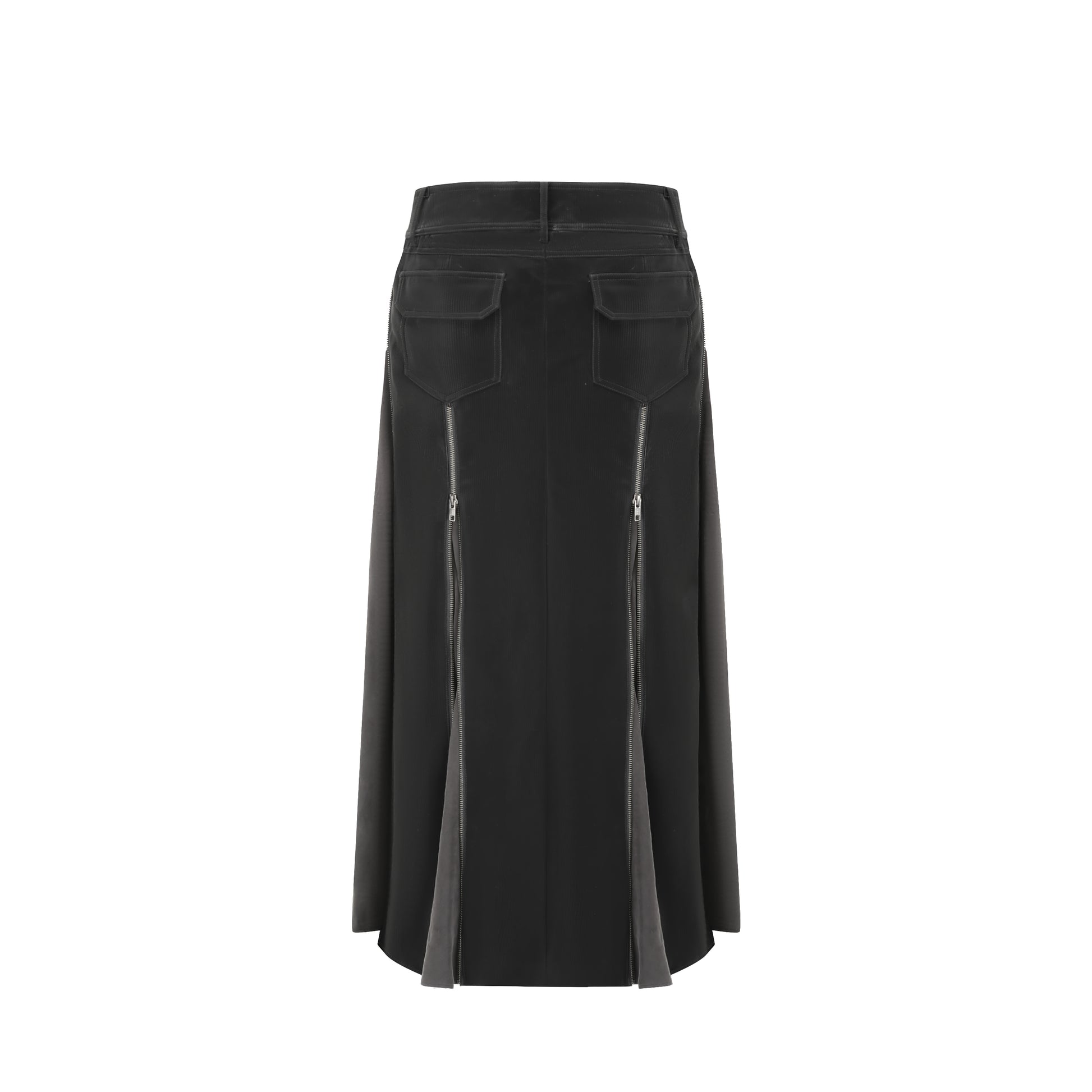 Zip-up Long Skirt
