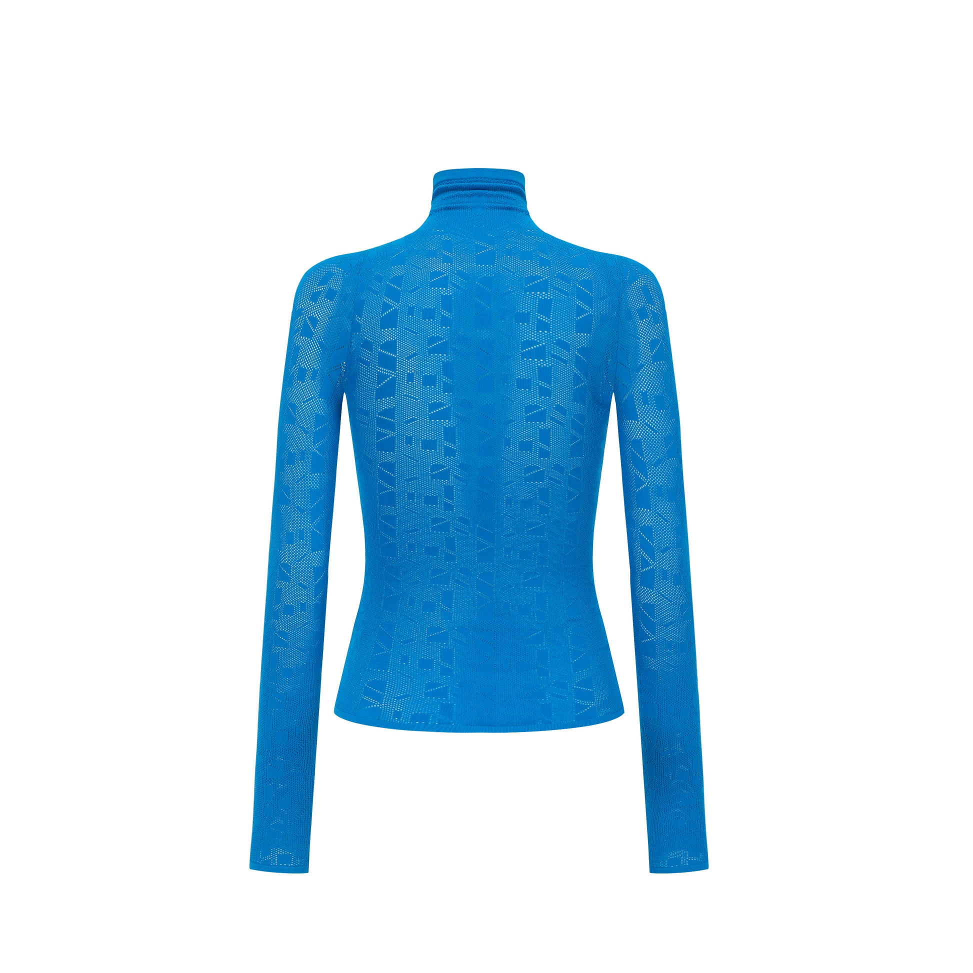 Open-knit Turtleneck Top
