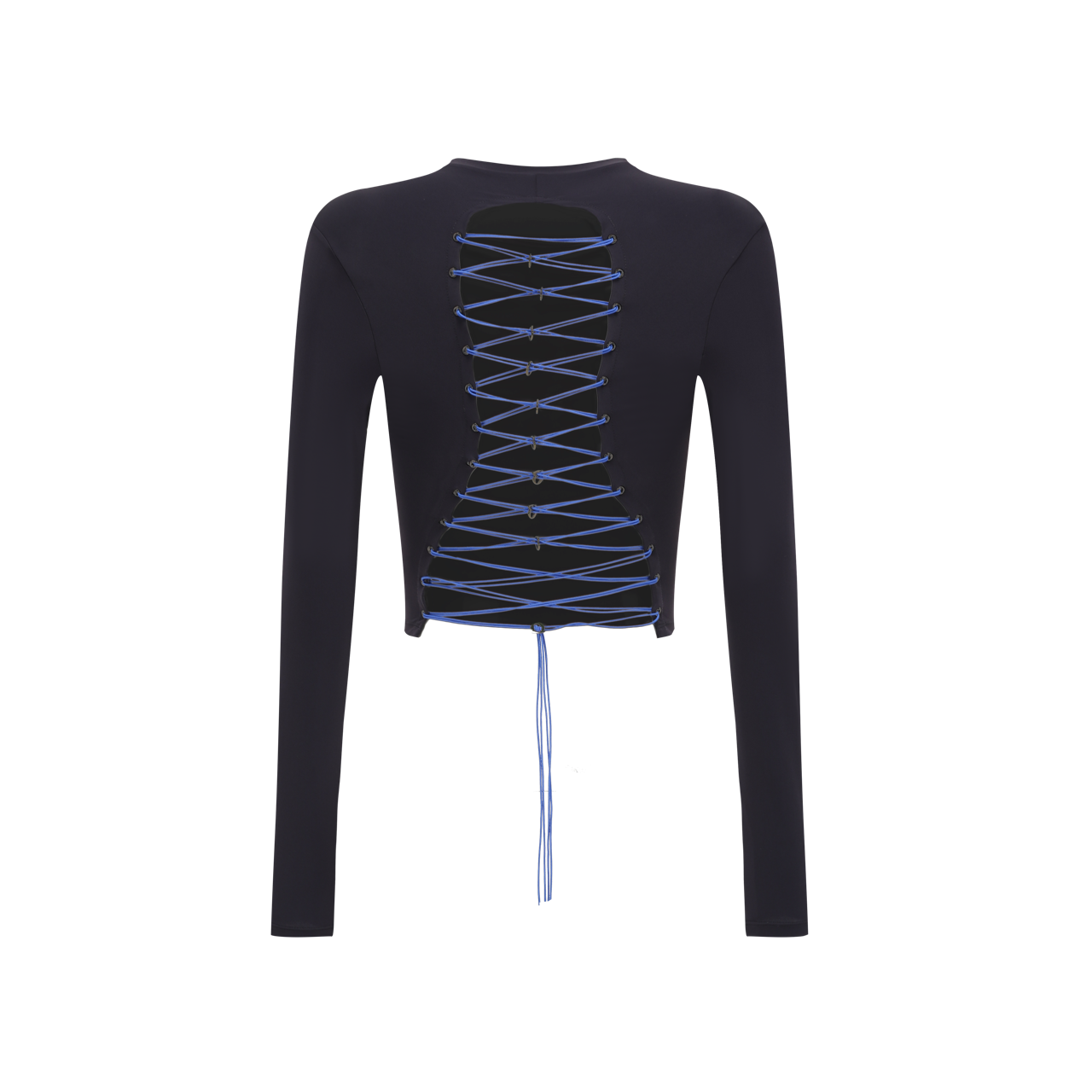 Open-back Lase-up Top
