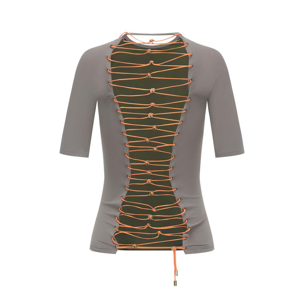 Open-back Lase-up Active Top