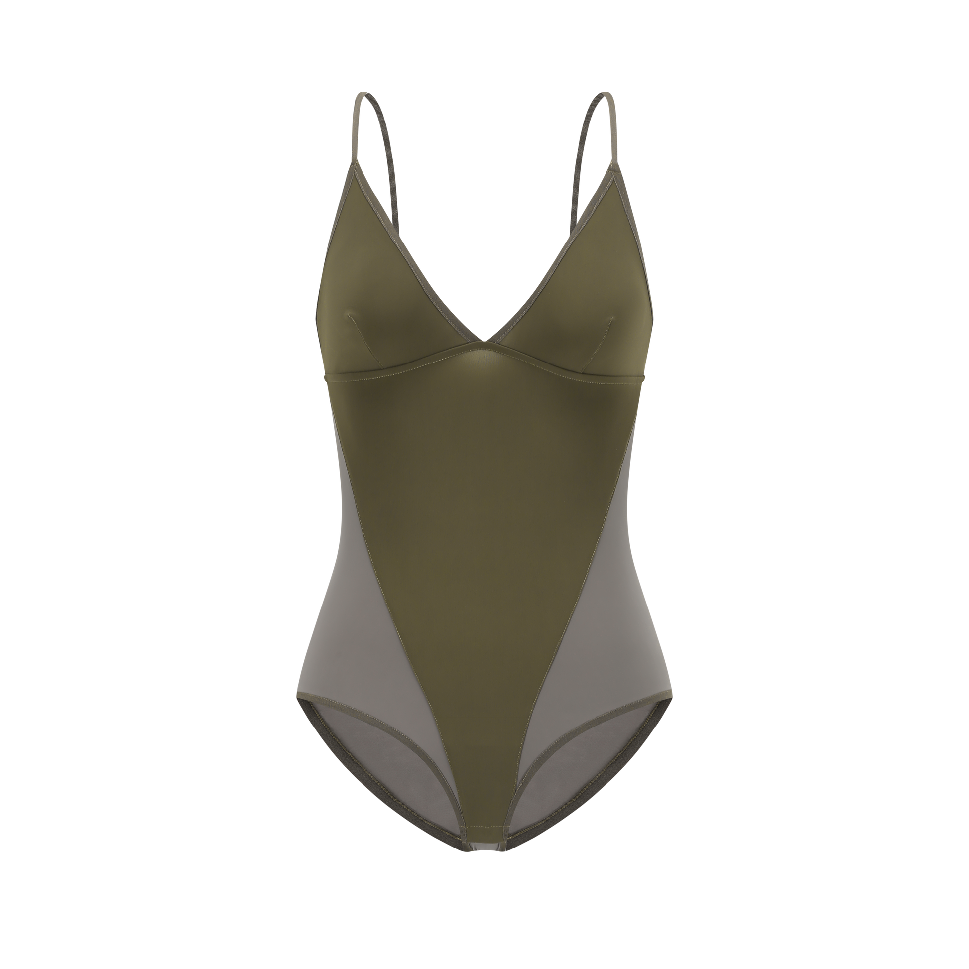 Olive-mixed Bodysuit