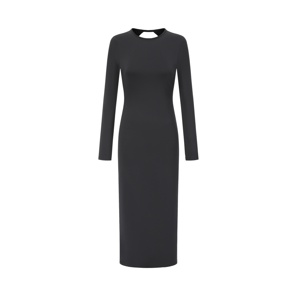 Asymmetrical Open-back Dress