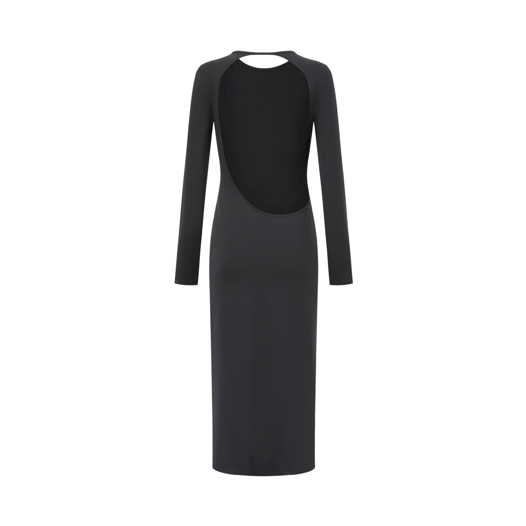 Asymmetrical Open-back Dress