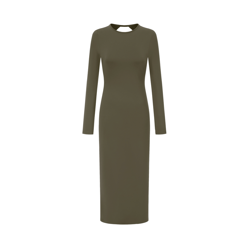 Asymmetrical Open-back Dress