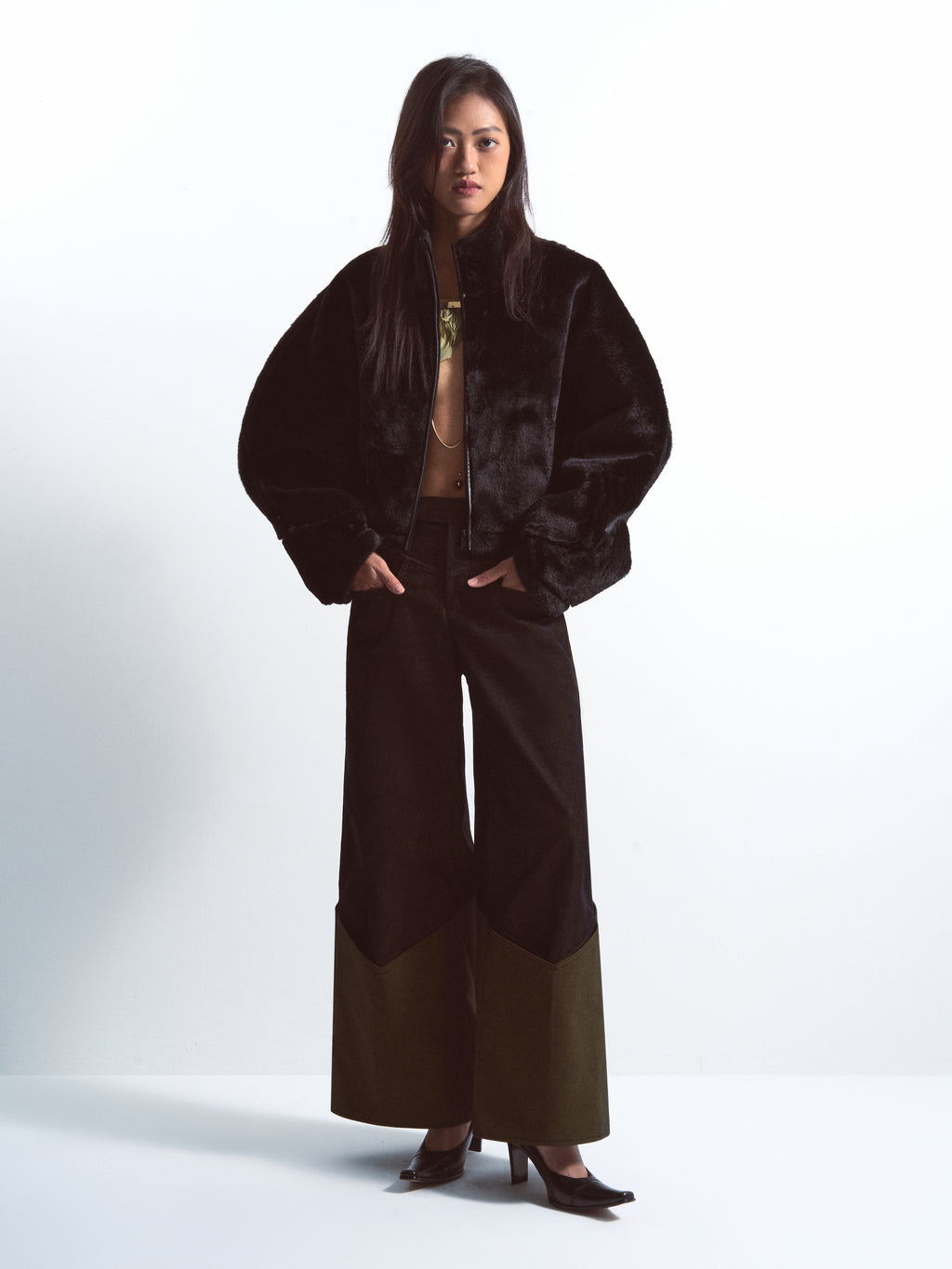 Corduroy Wide Trousers